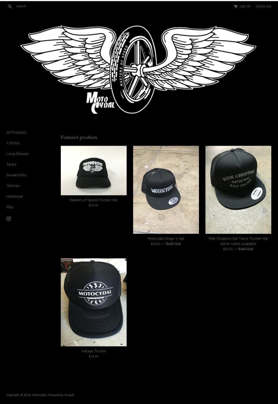 motocydal.com — Shopify storefront screenshot