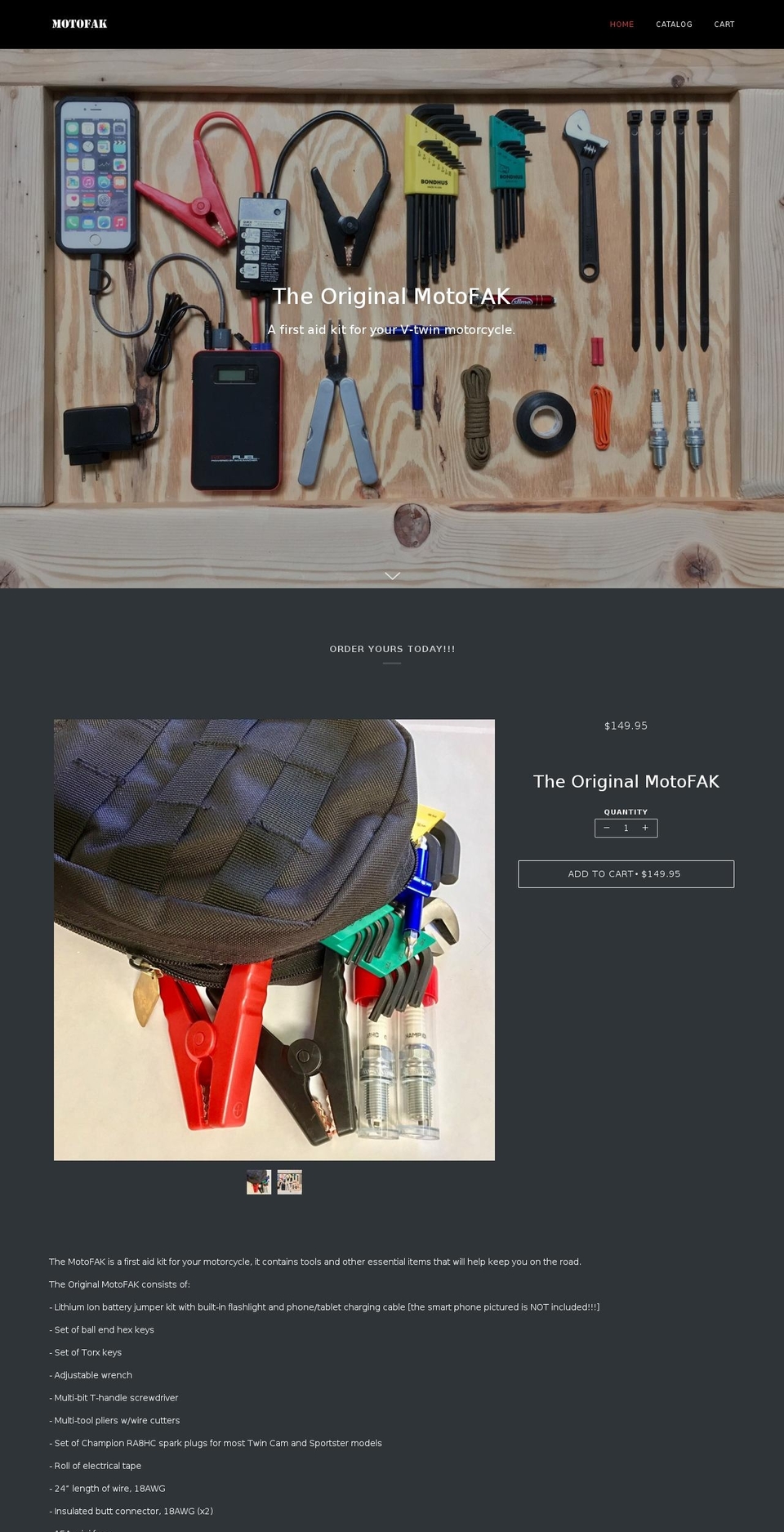 motofak.com shopify website screenshot