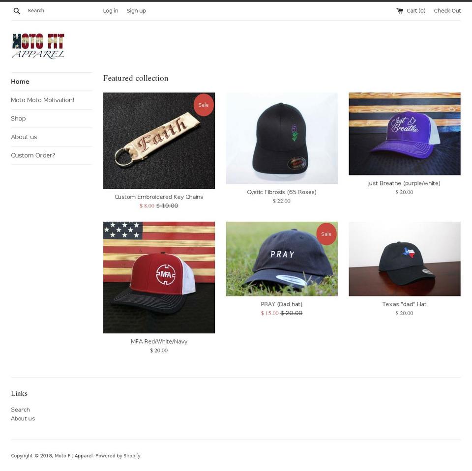 motofitapparel.com — Shopify storefront screenshot