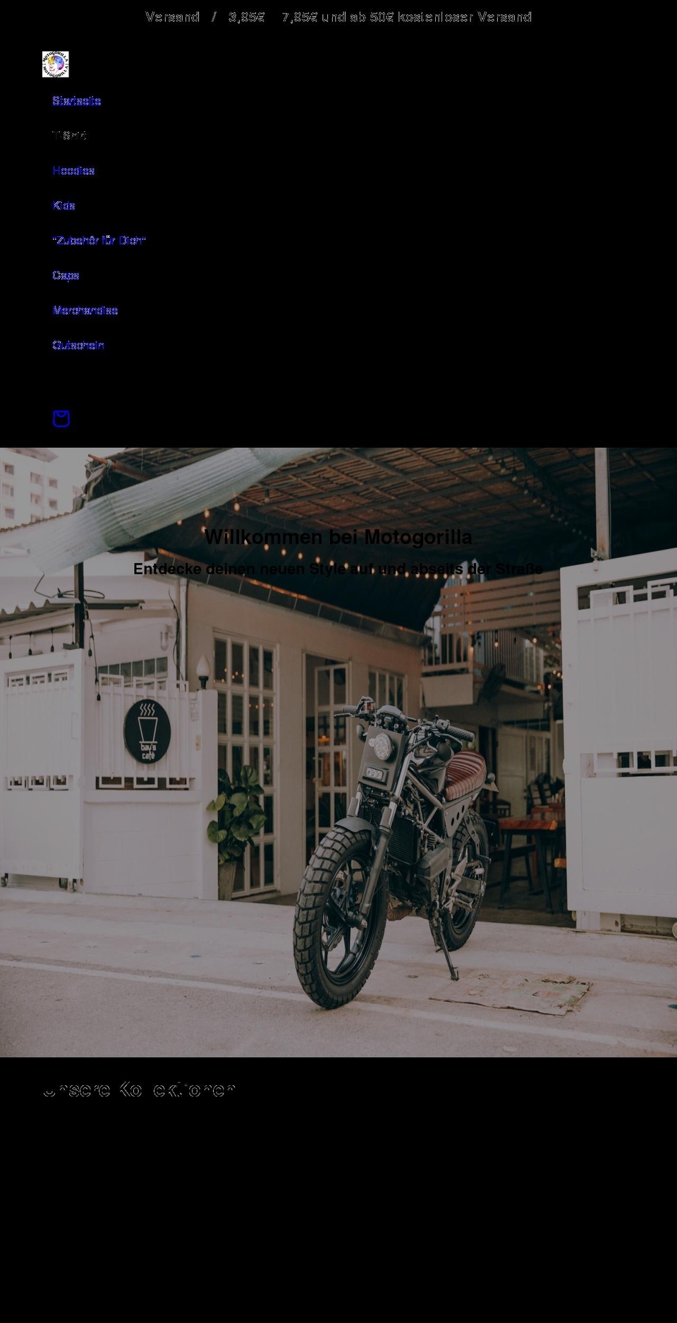 motogorilla.com shopify website screenshot