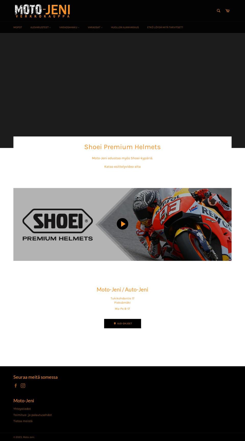 motojeni.fi shopify website screenshot