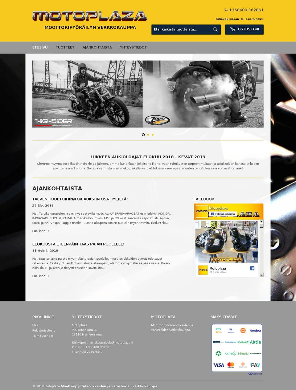 motoplaza.org shopify website screenshot