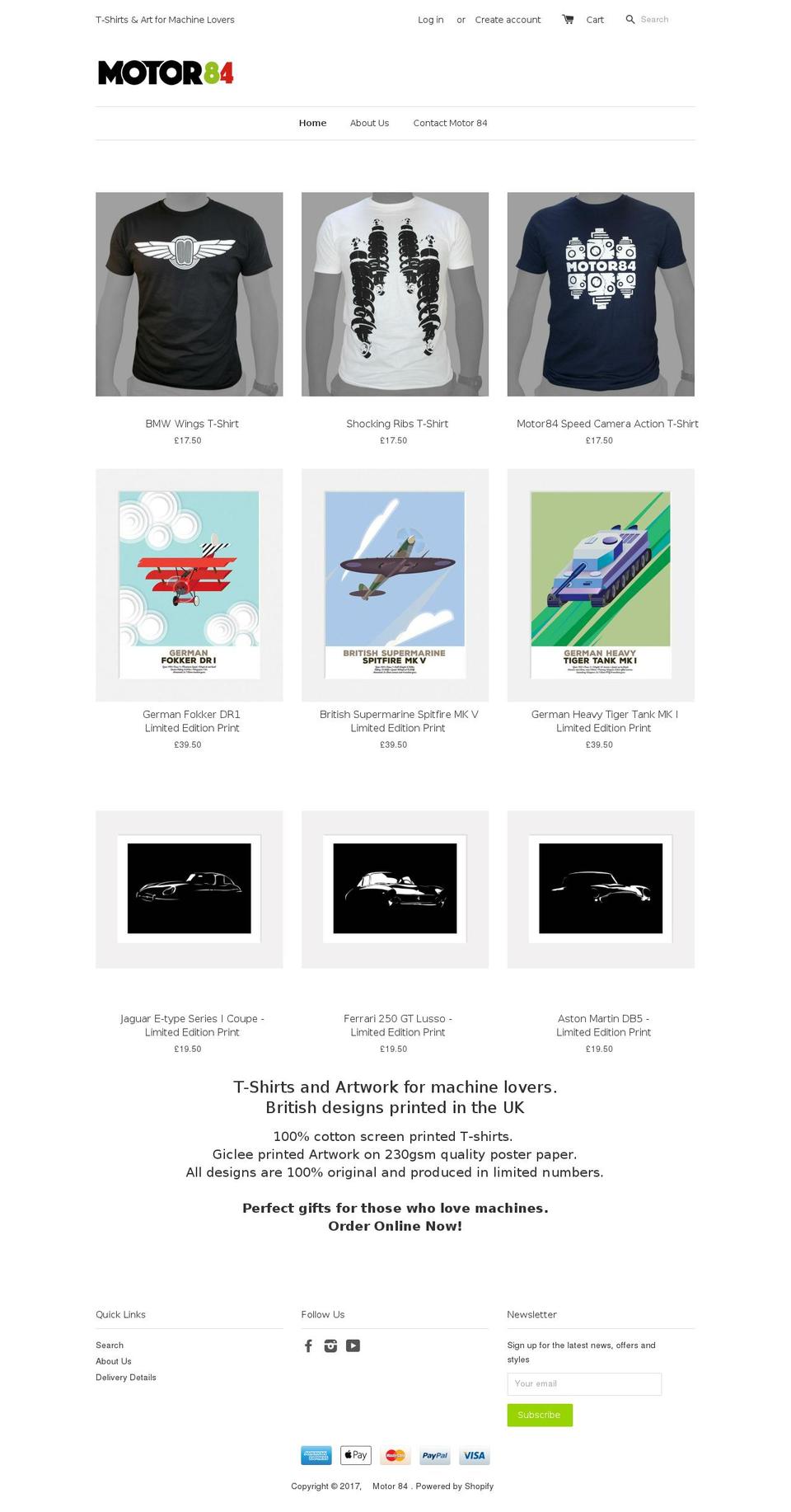 motor-uk.com shopify website screenshot