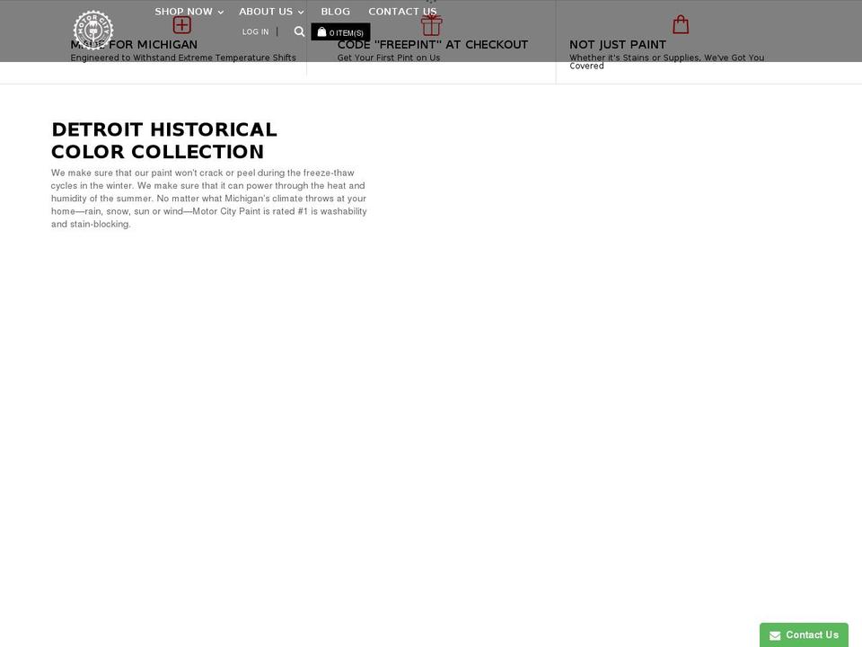 motorcitypaint.com — Shopify storefront screenshot