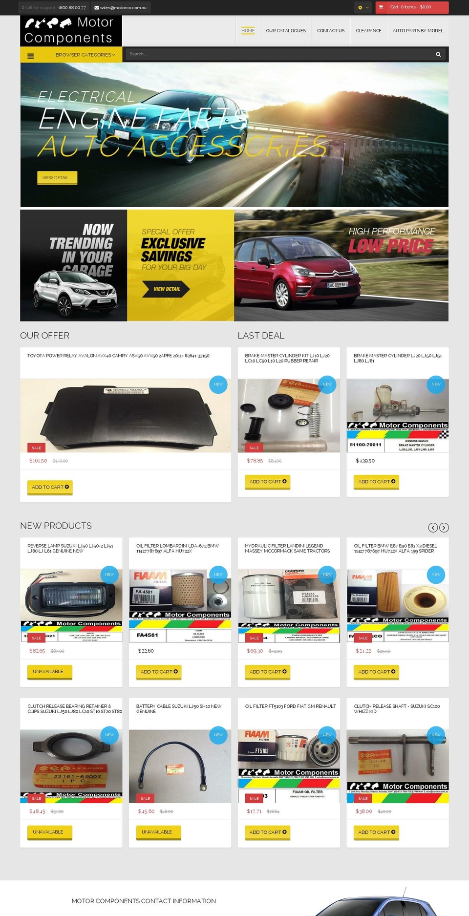 motorco.com.au shopify website screenshot