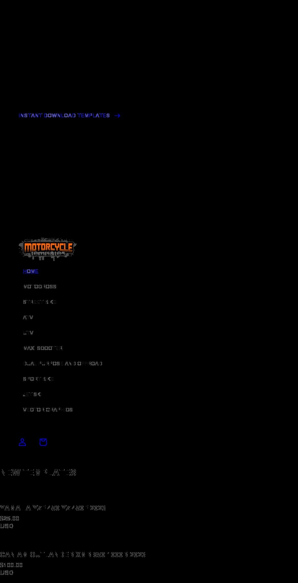 motorcyclegraphix.com shopify website screenshot