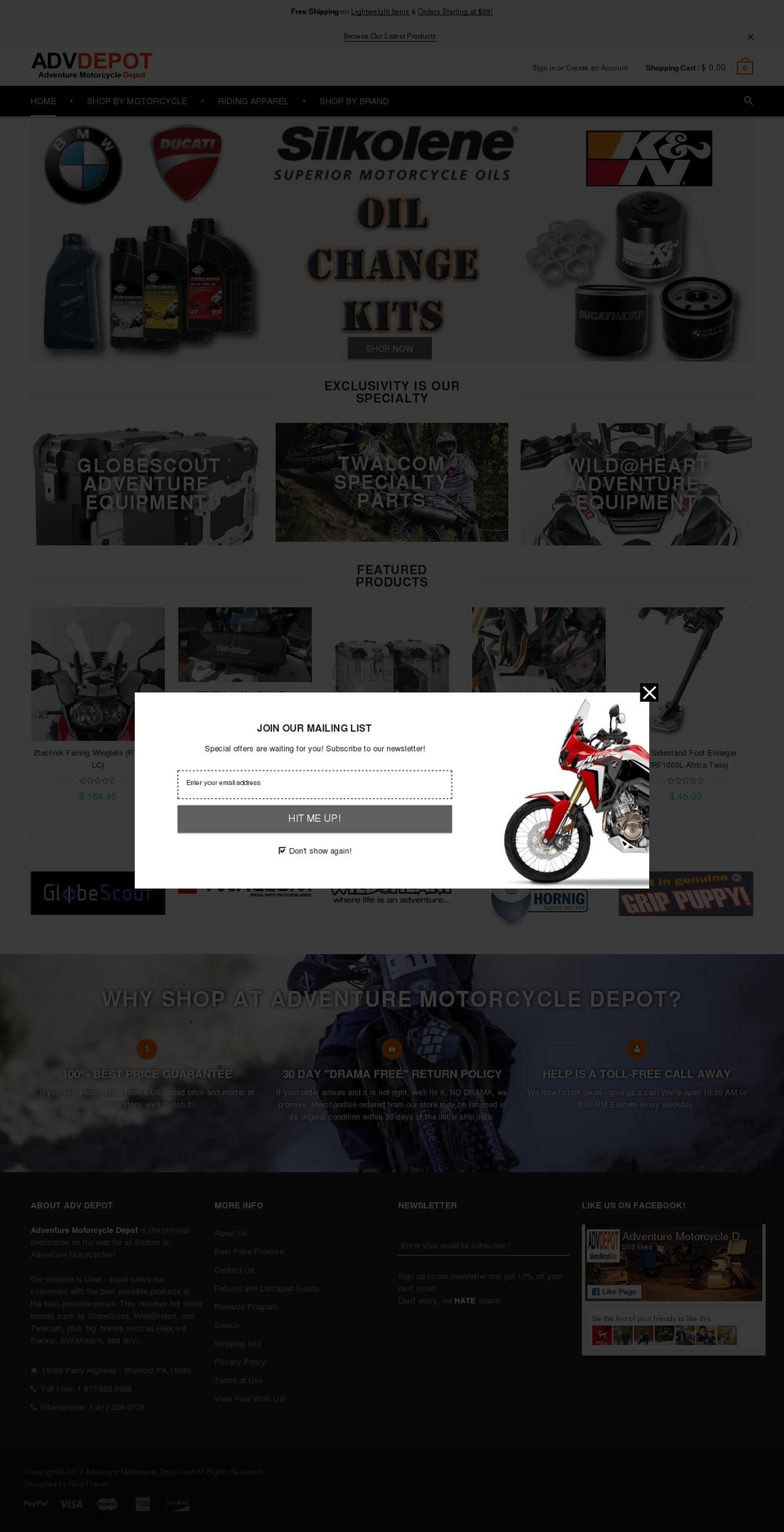 motorcycleinsight.com shopify website screenshot