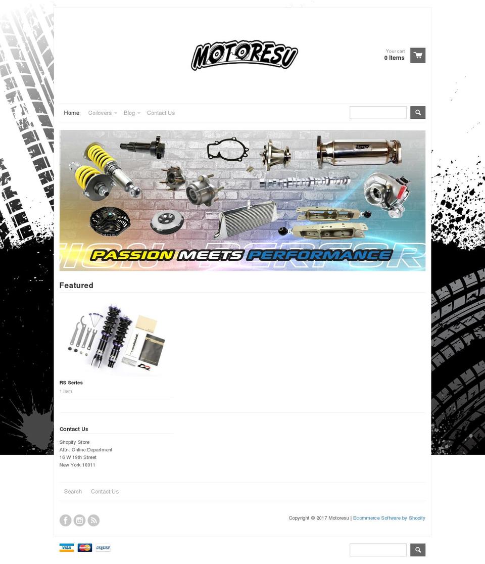motoresu.com shopify website screenshot