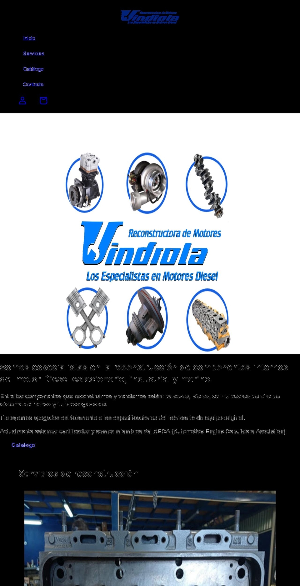 motoresvindiola.com shopify website screenshot