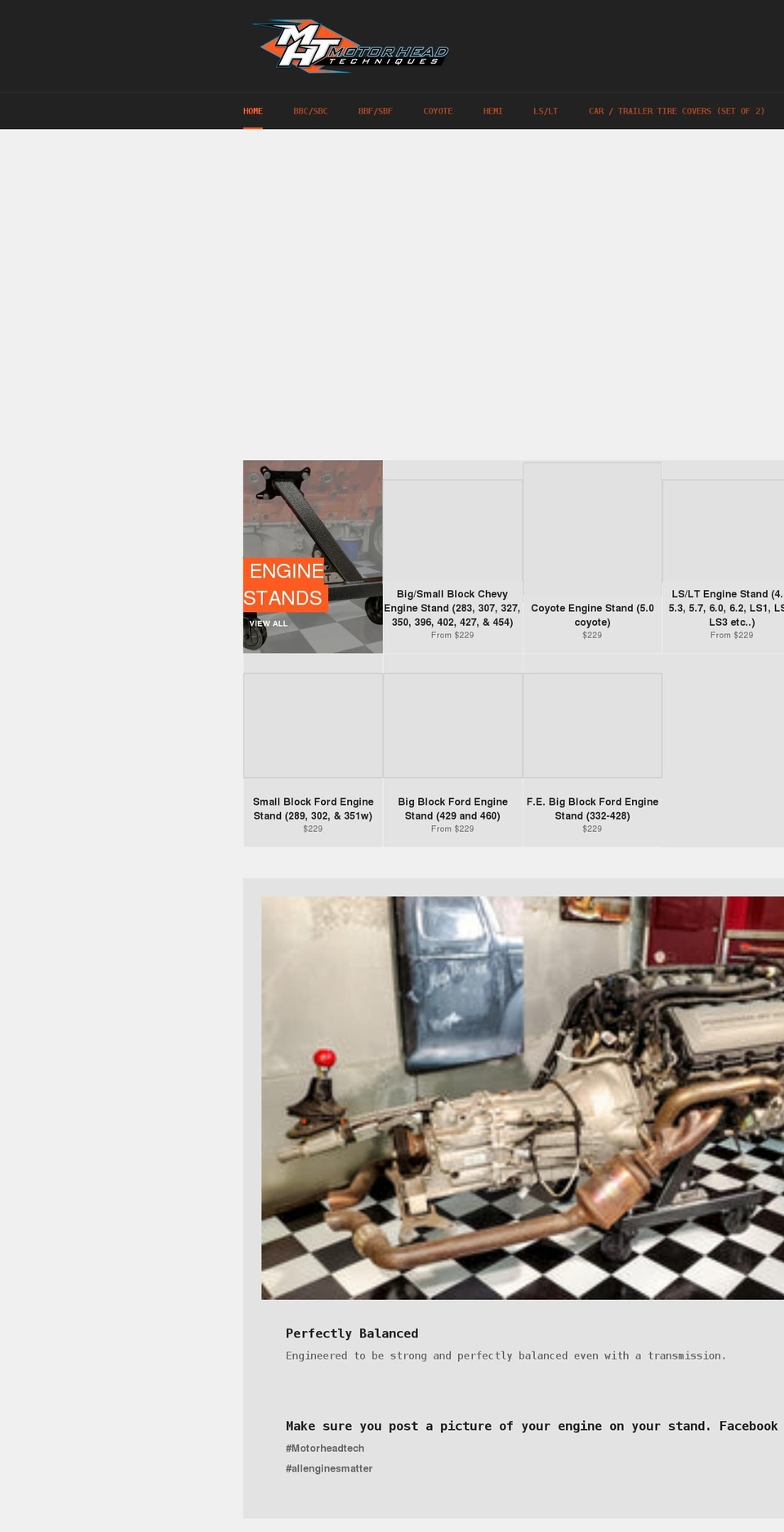 motorheadtech.com shopify website screenshot