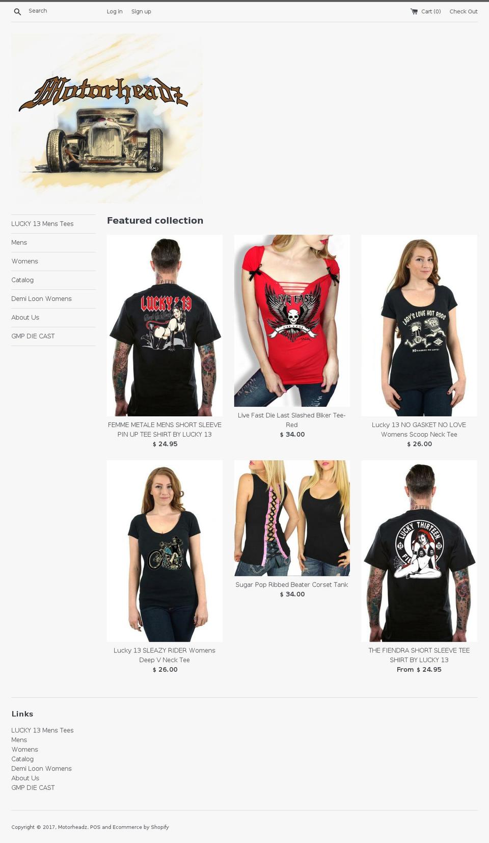 motorheadz.com shopify website screenshot