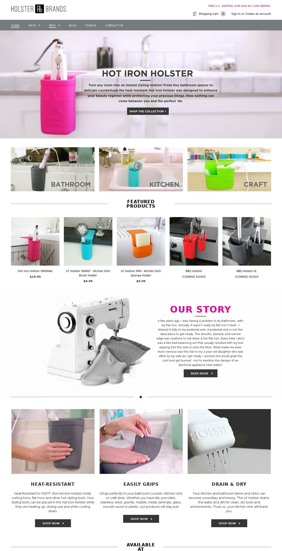 motorholster.com — Shopify storefront screenshot