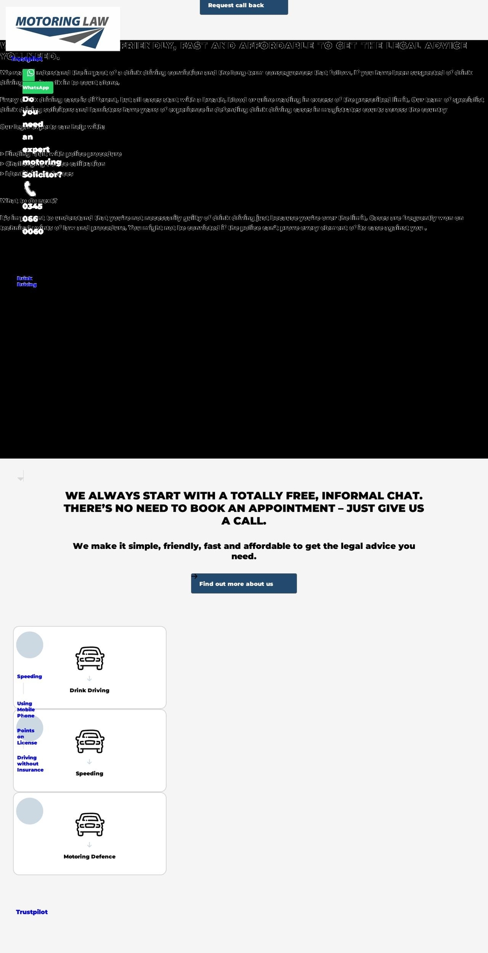 motoringlaw.com shopify website screenshot