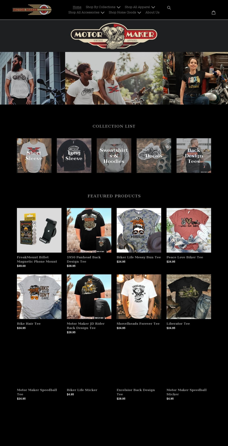 motormaker1.com shopify website screenshot