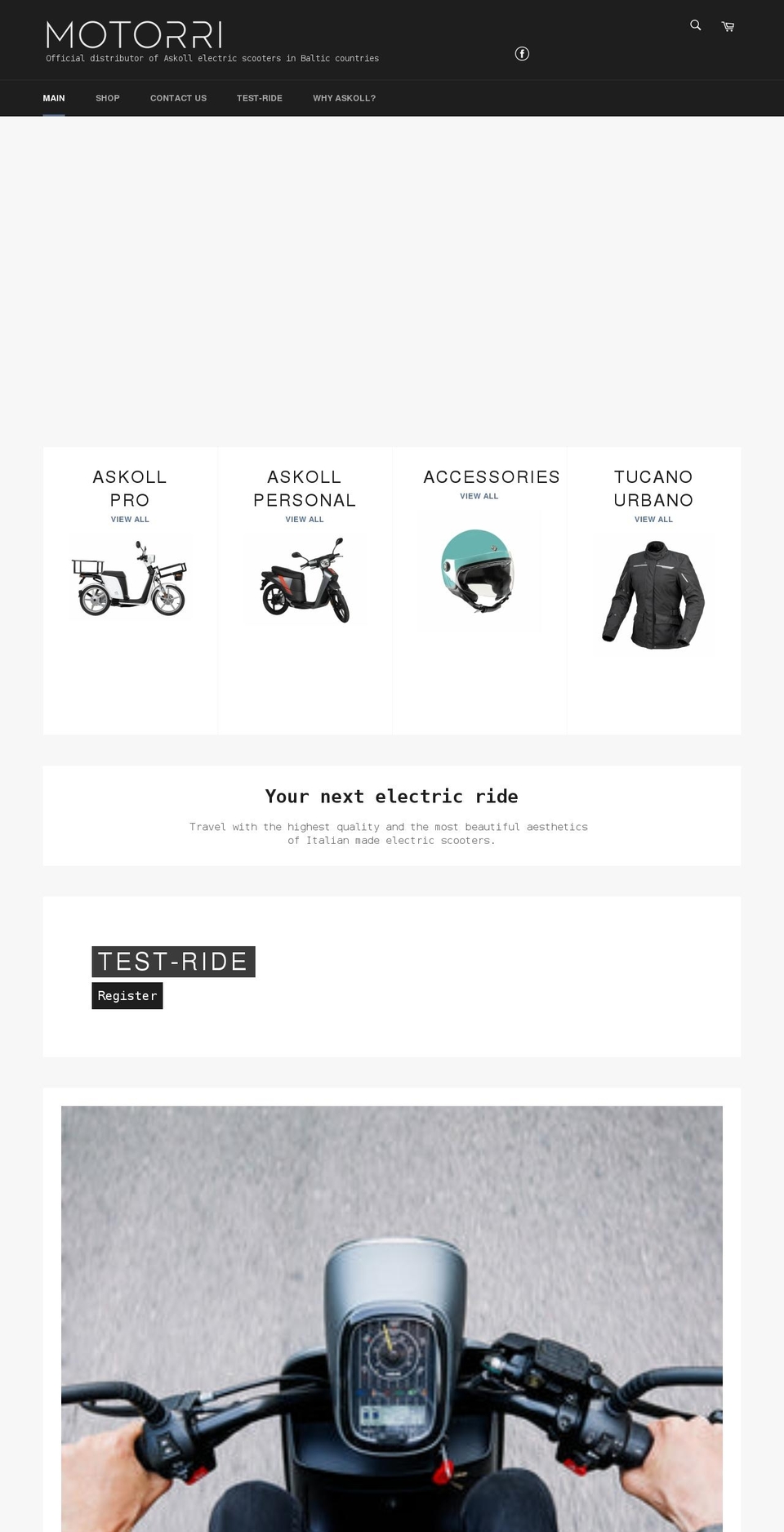 motorri.com shopify website screenshot