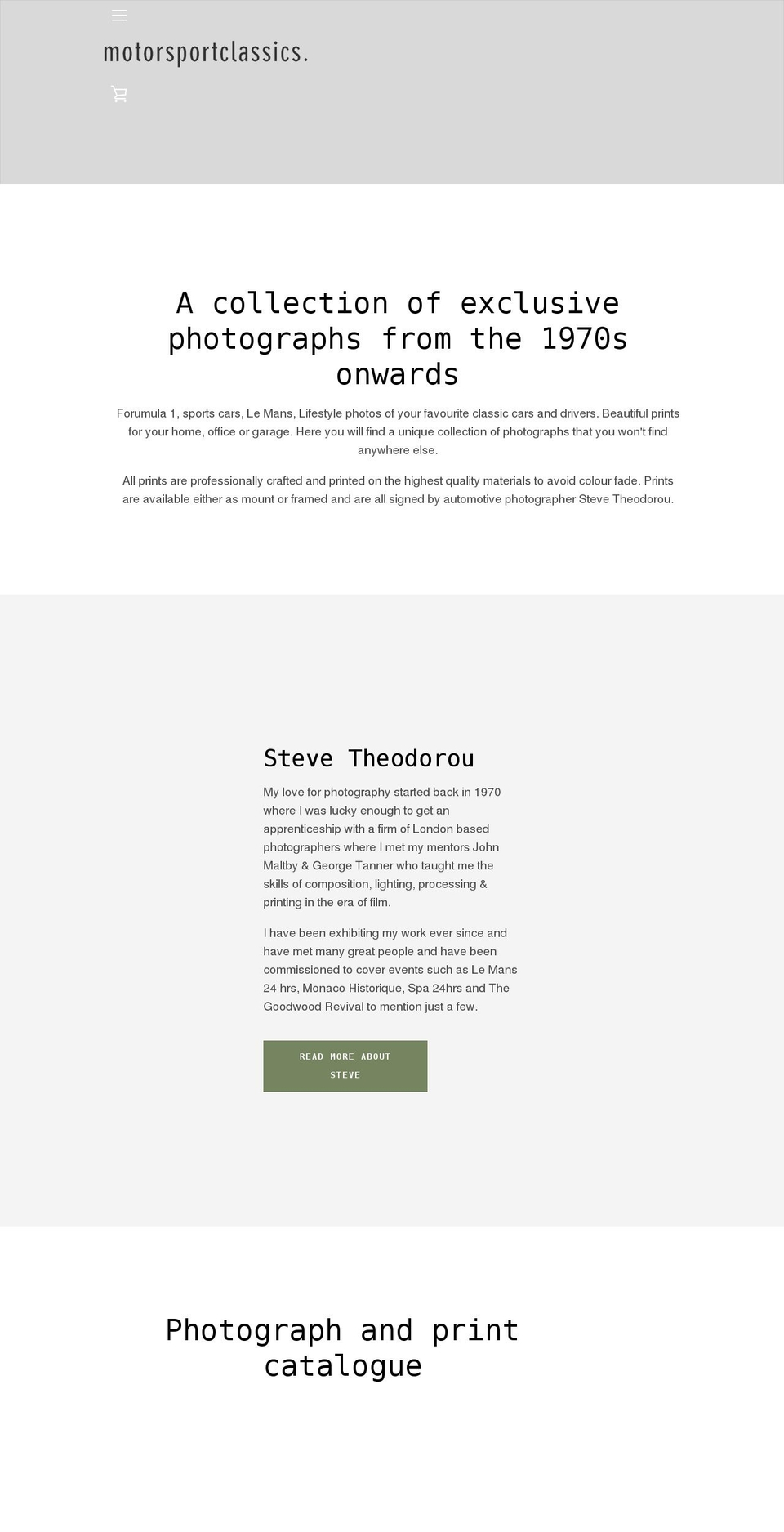 motorsportclassics.com shopify website screenshot