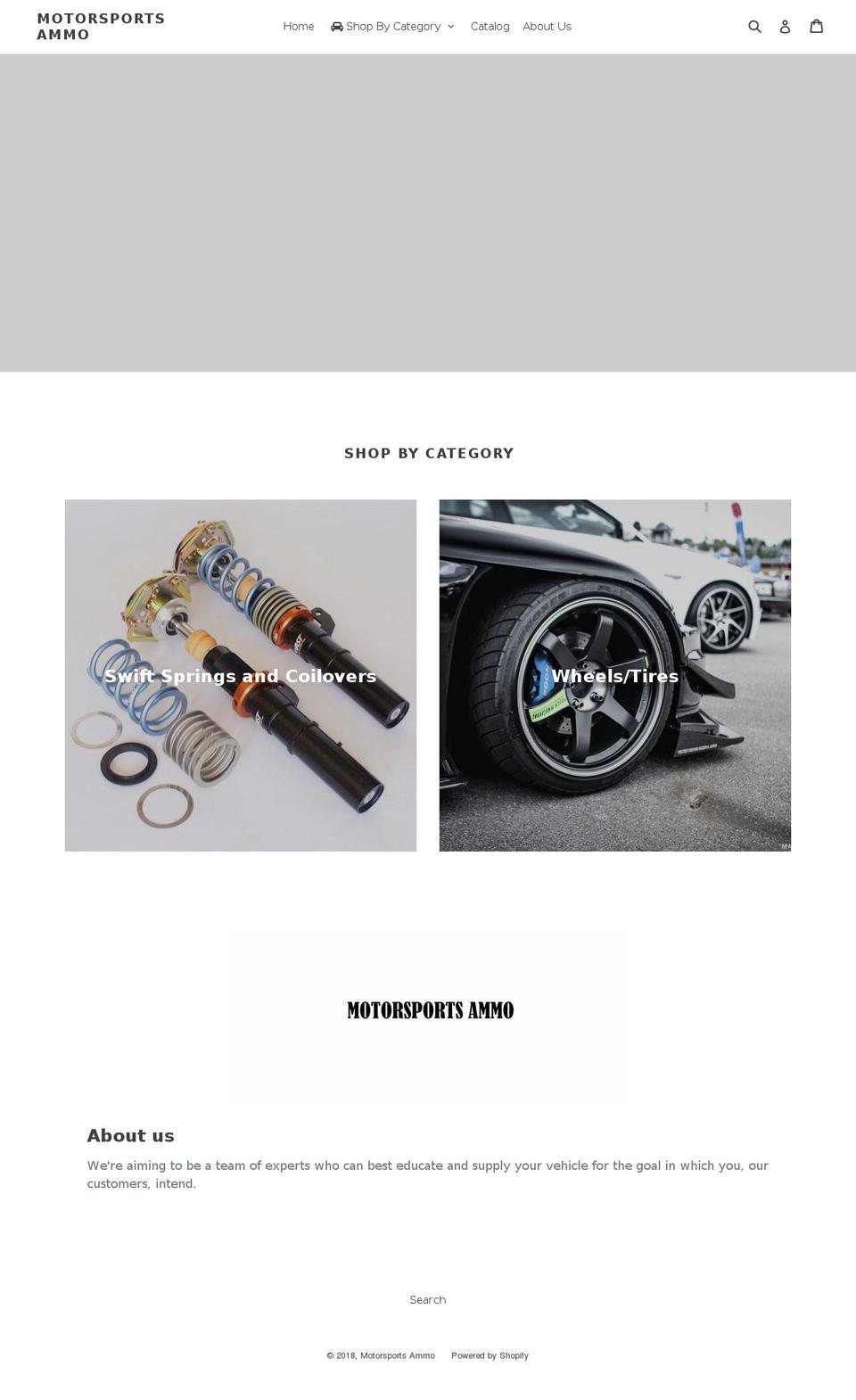 motorsportsammo.com shopify website screenshot