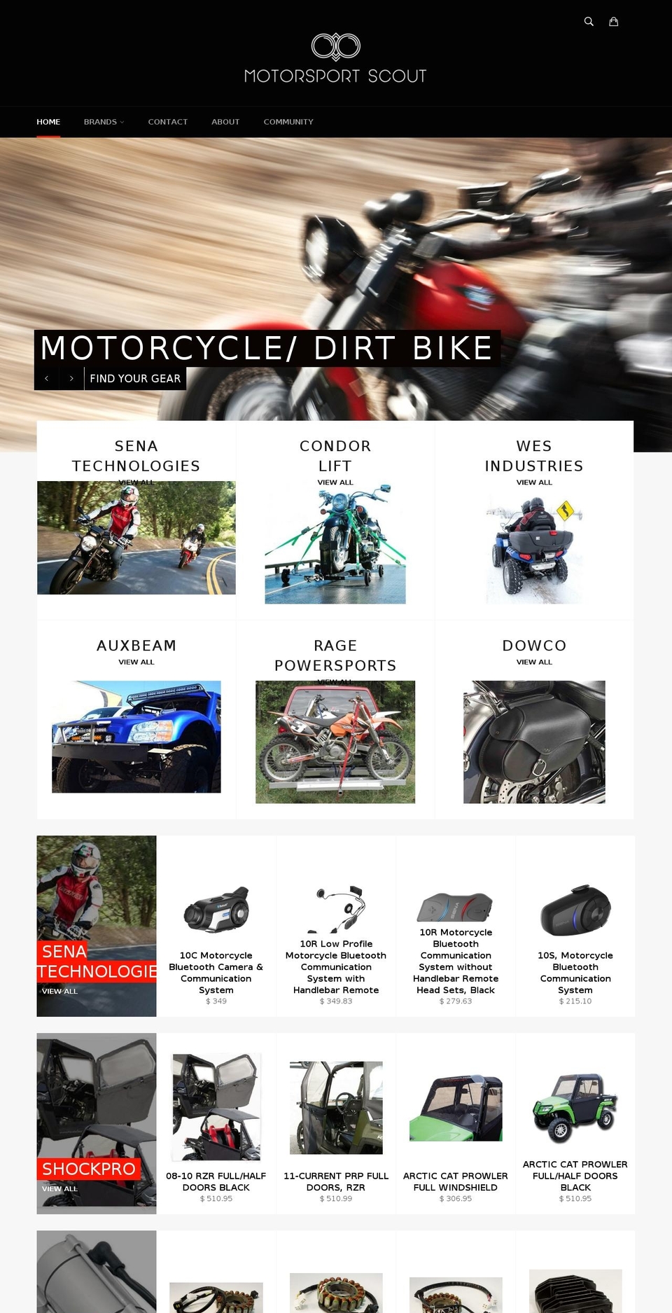 motorsportscout.com shopify website screenshot