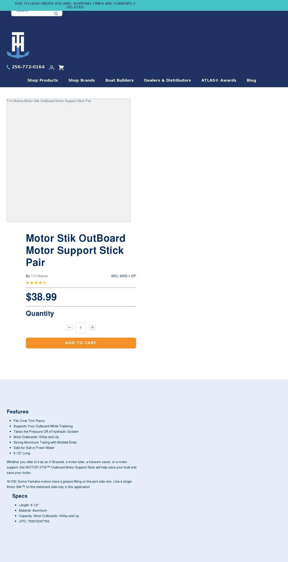 motorstik.com — Shopify storefront screenshot