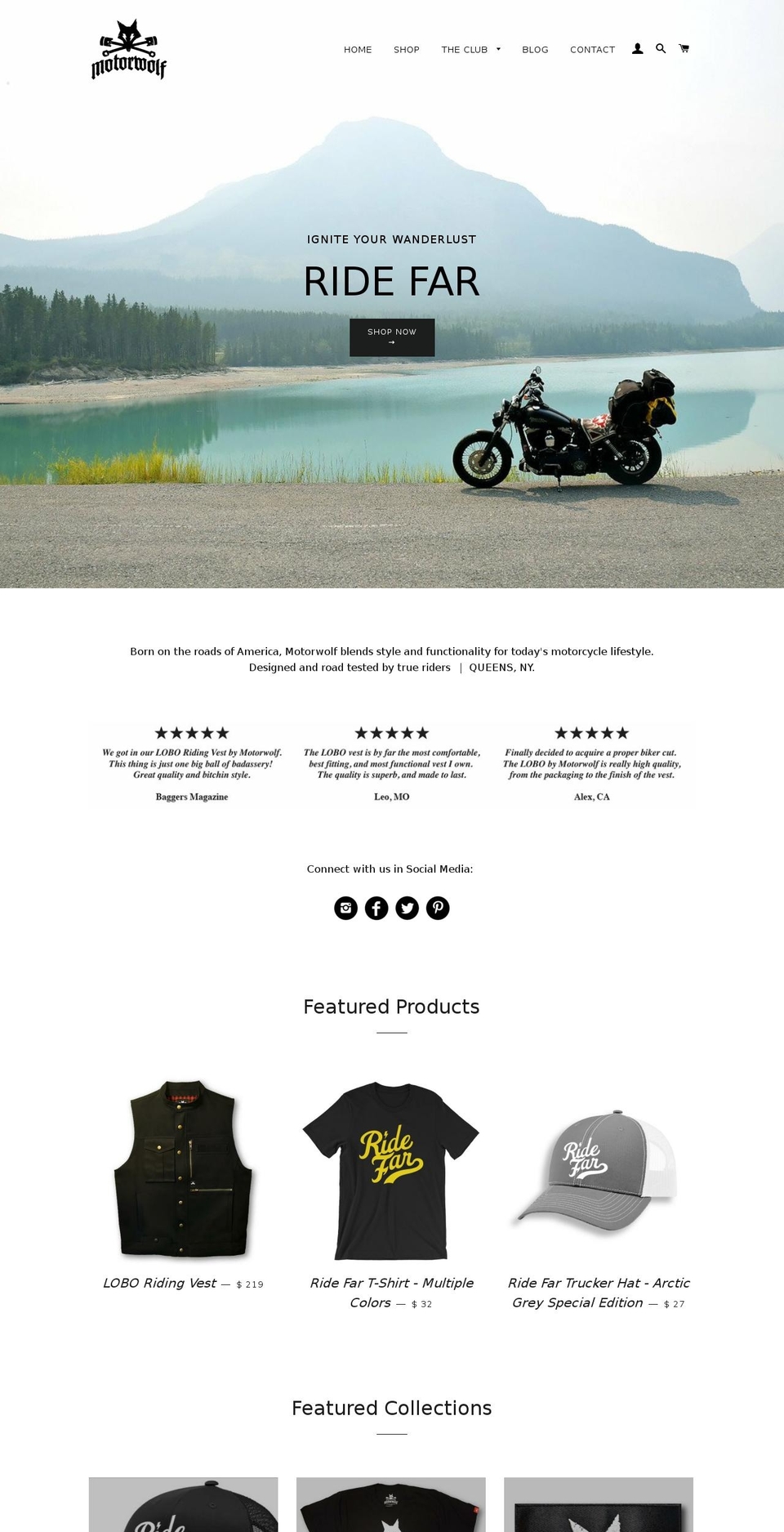 motorwolf.us shopify website screenshot