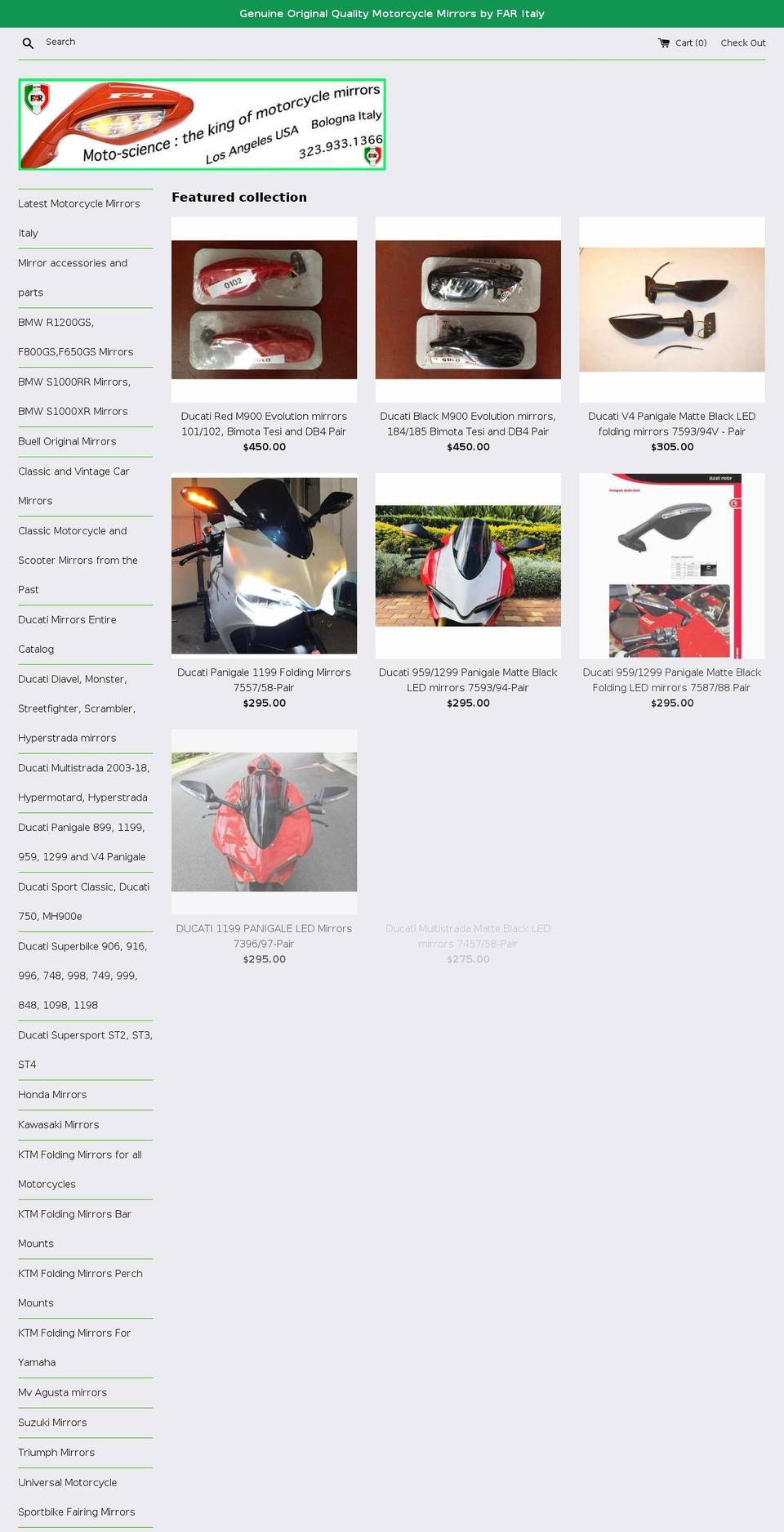 motoscience.com — Shopify storefront screenshot