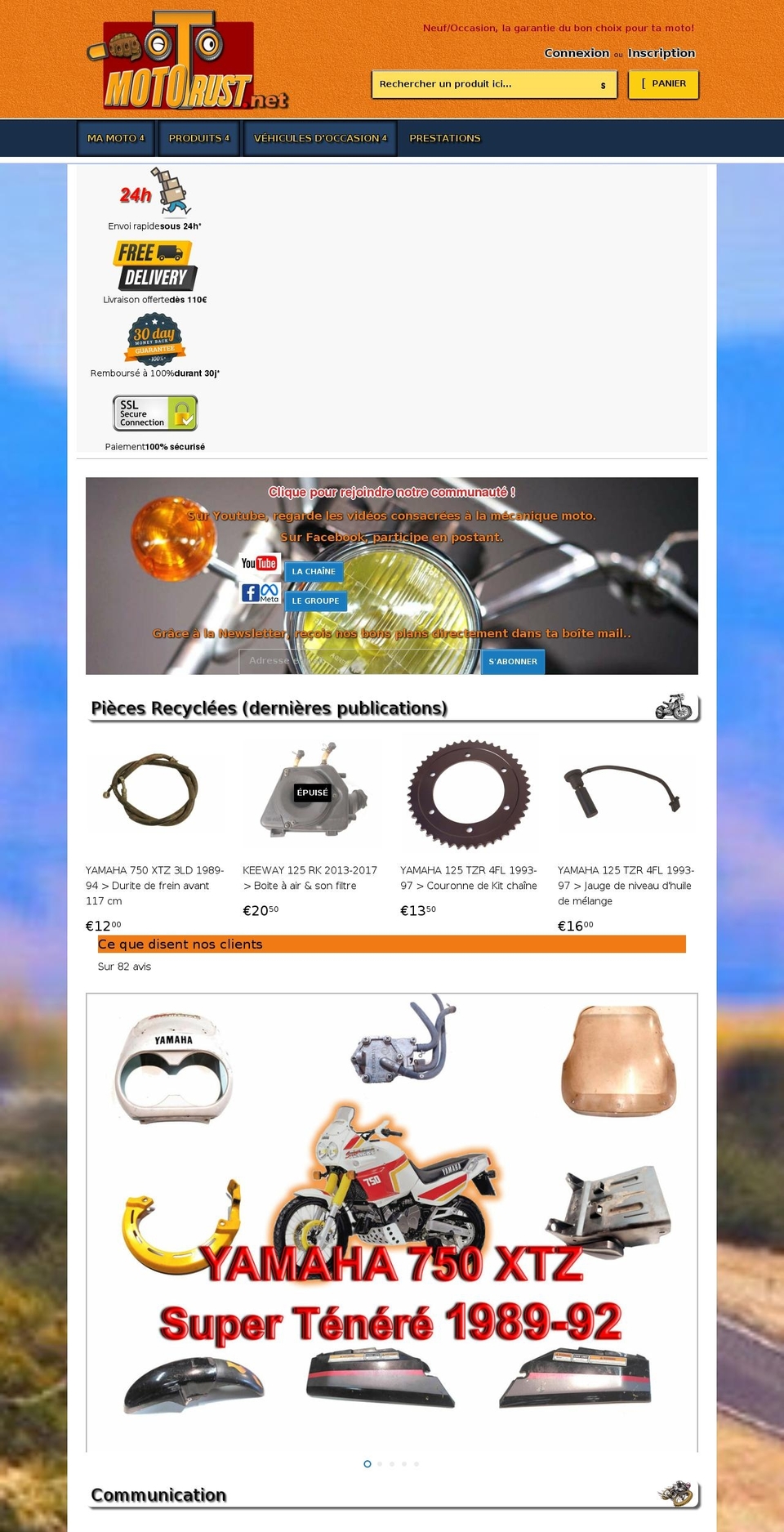 mototrust.net shopify website screenshot