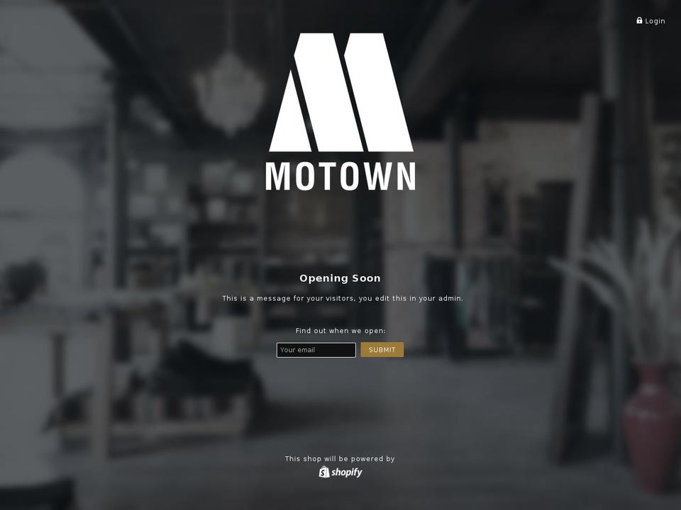 motownrecordsshop.com shopify website screenshot
