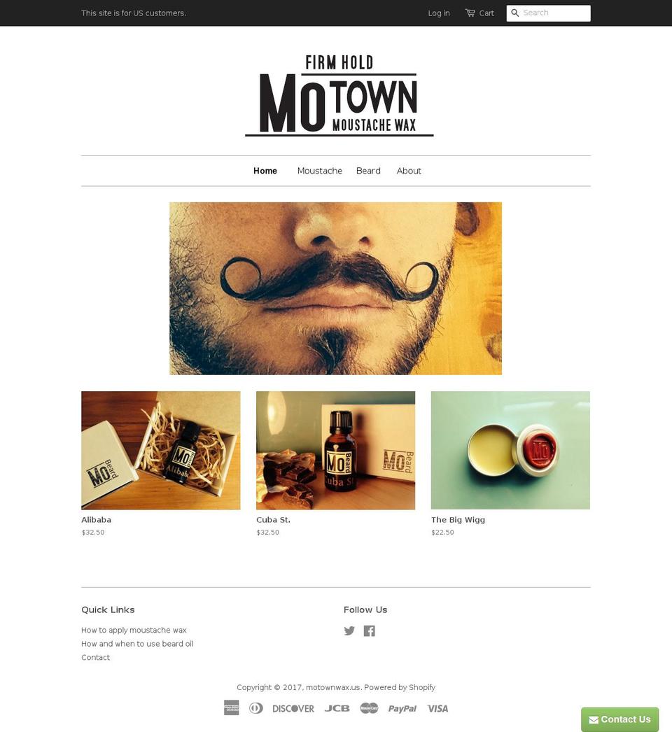 motownwax.us shopify website screenshot