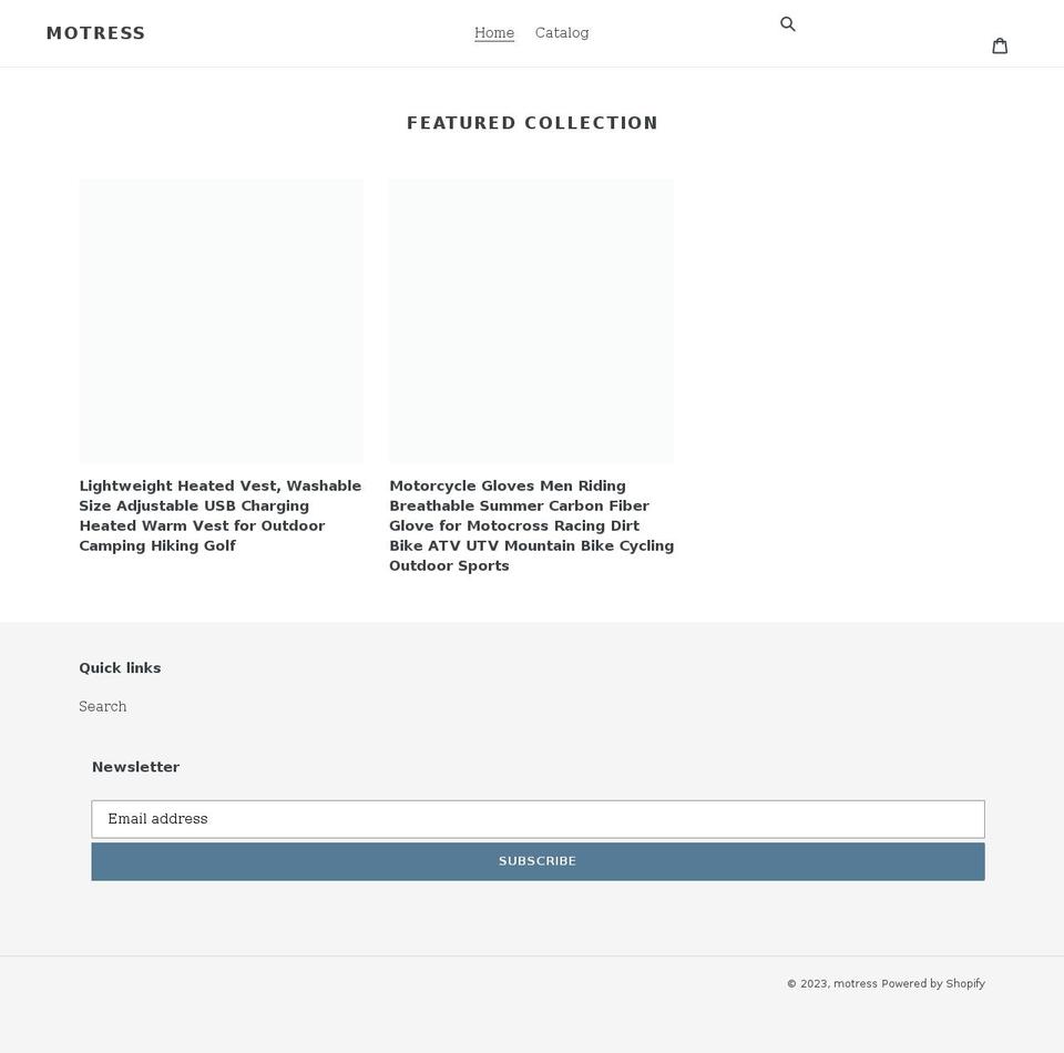 motress.com shopify website screenshot