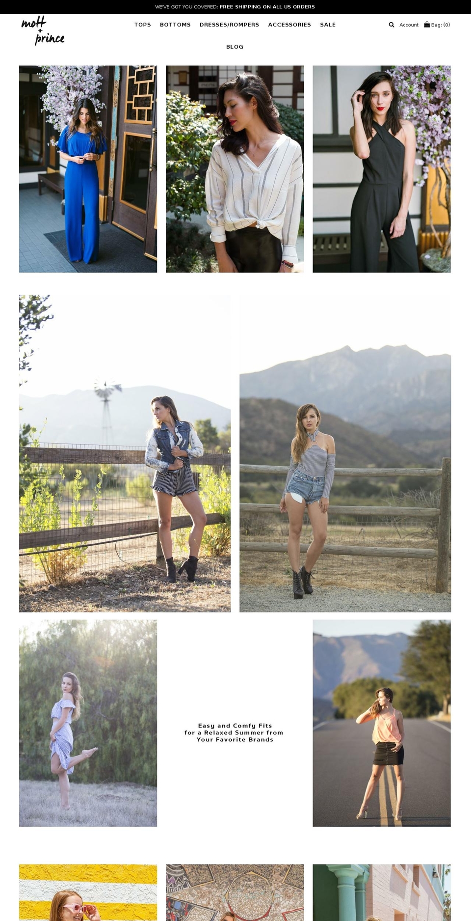 mottandprince.com — Shopify storefront screenshot