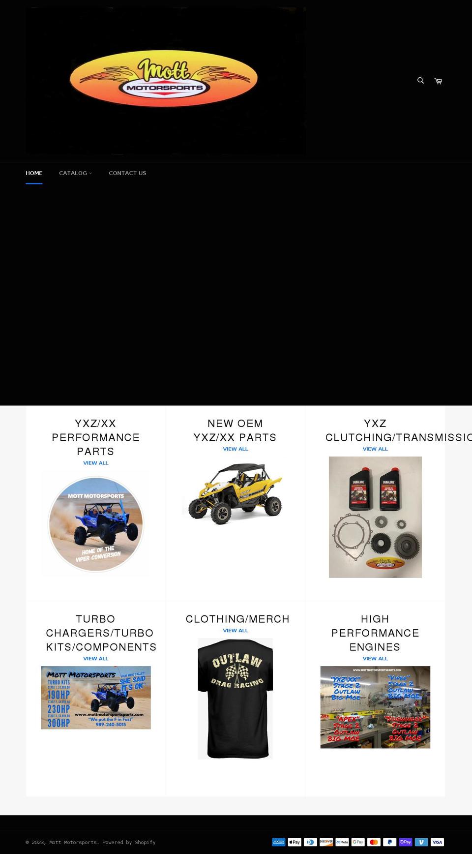 mottmotorsportsparts.com shopify website screenshot