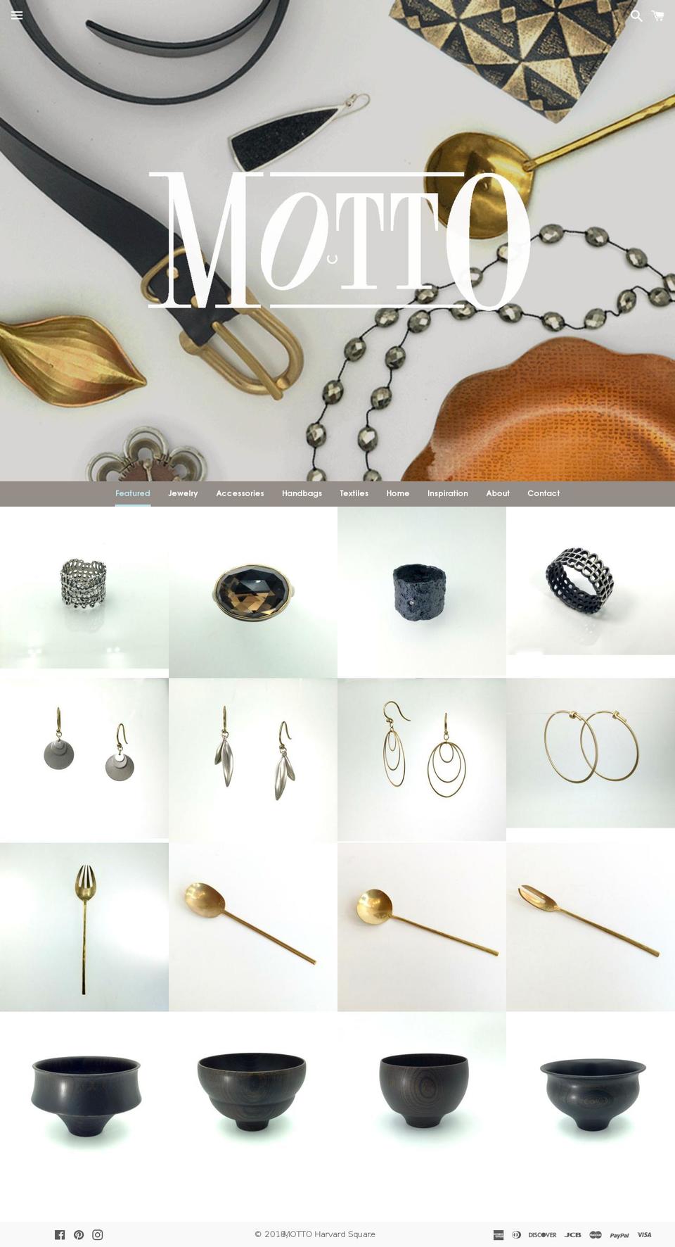 mottoharvardsq.com — Shopify storefront screenshot