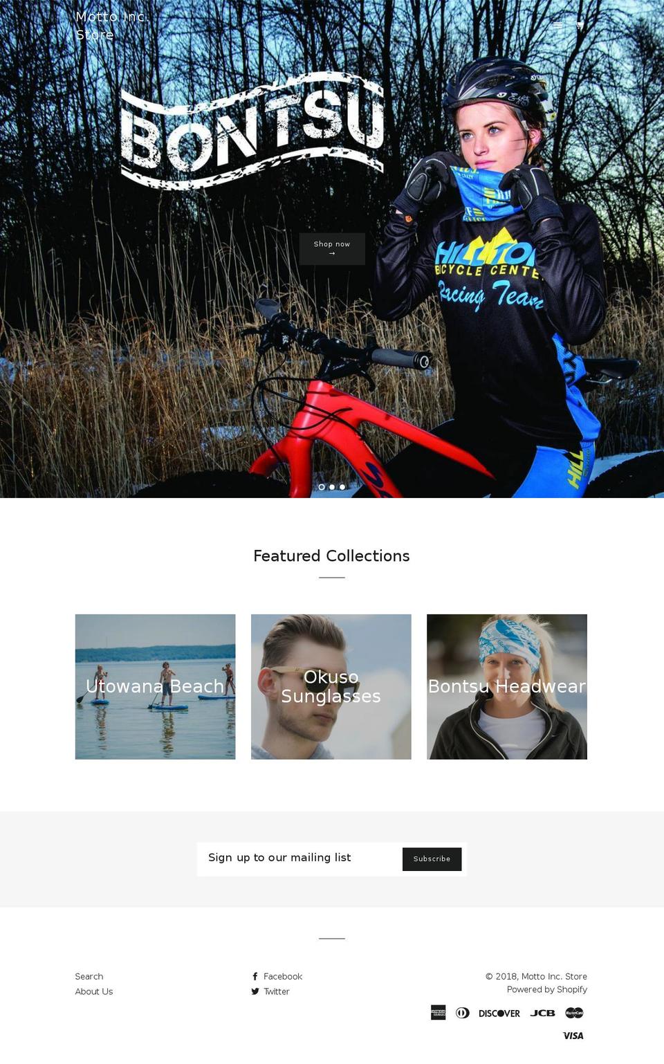 mottoincstore.com — Shopify storefront screenshot