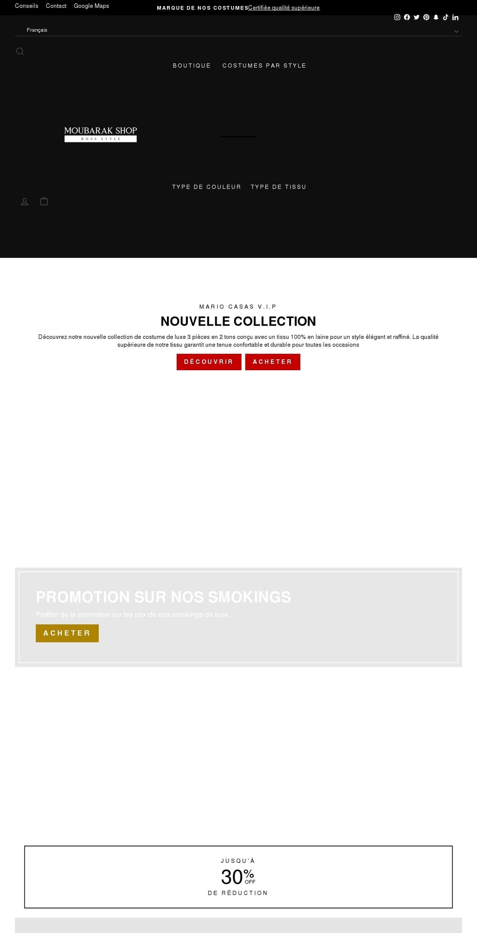 moubarak.shop shopify website screenshot
