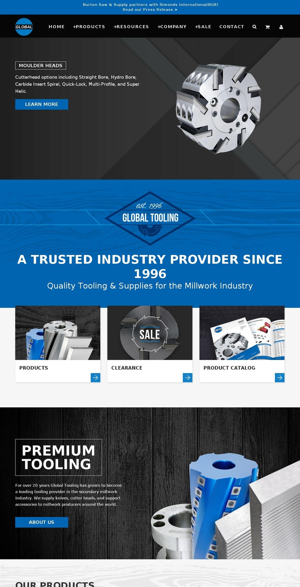 Global Rebrand Shopify theme site example moulderknives.com