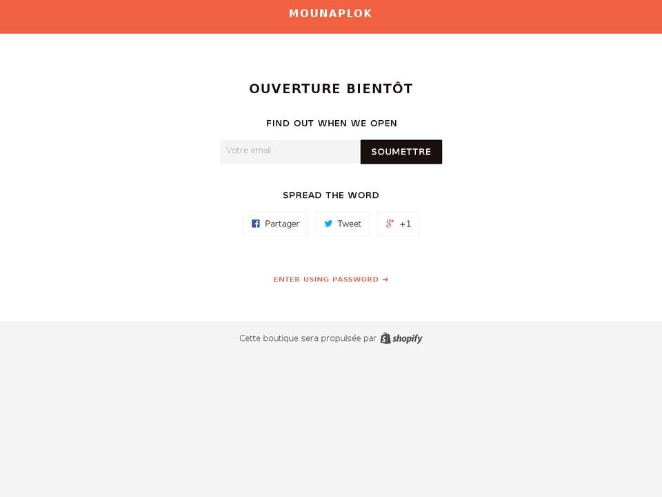 mounaplok.com — Shopify storefront screenshot