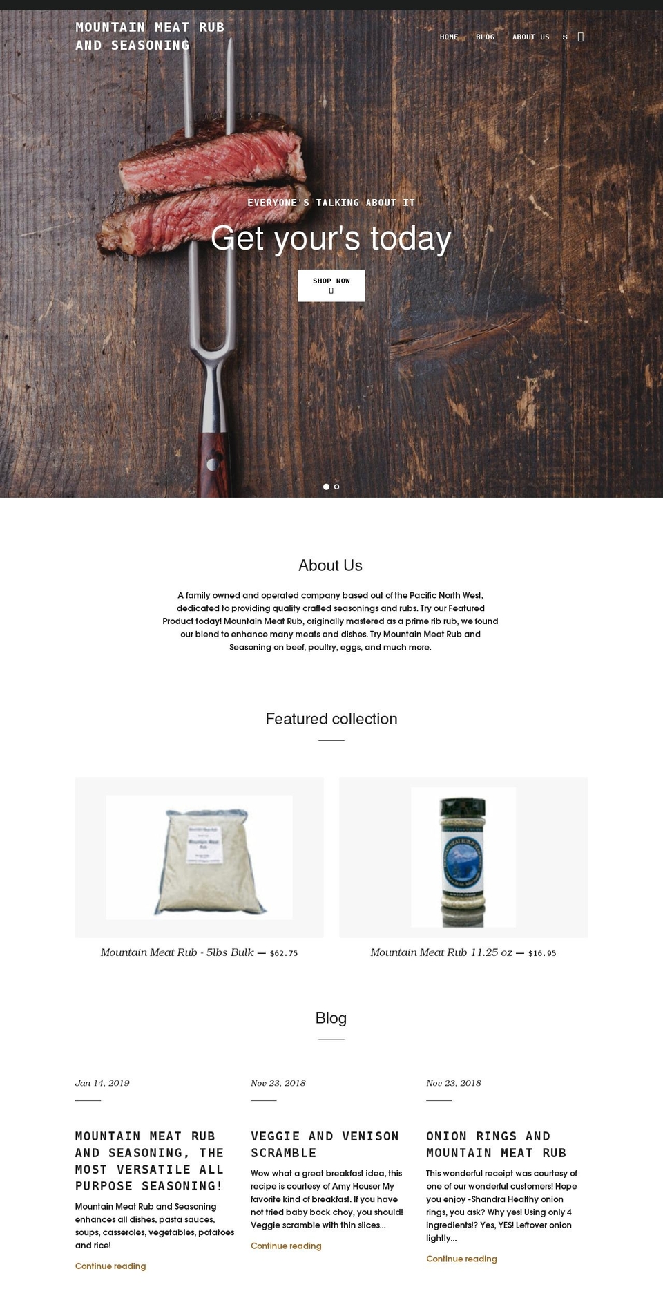 mountain-meat-rub.myshopify.com shopify website screenshot