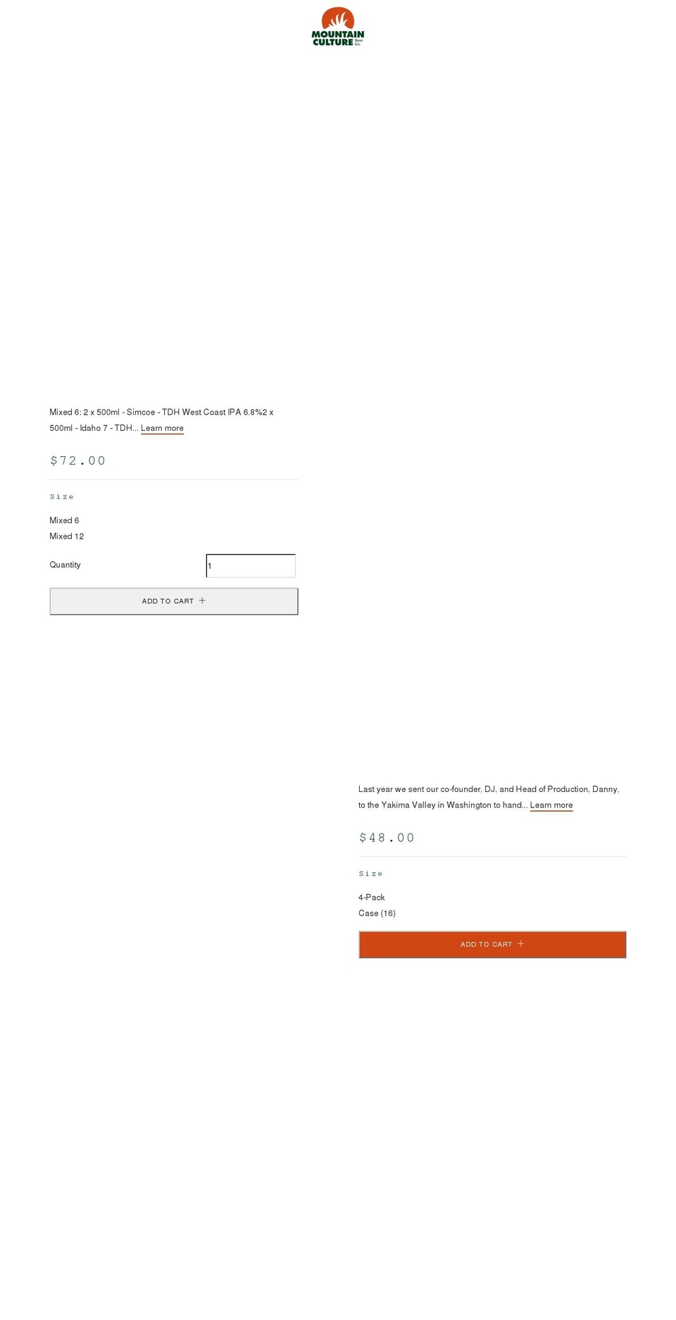 mountainculture.com.au shopify website screenshot