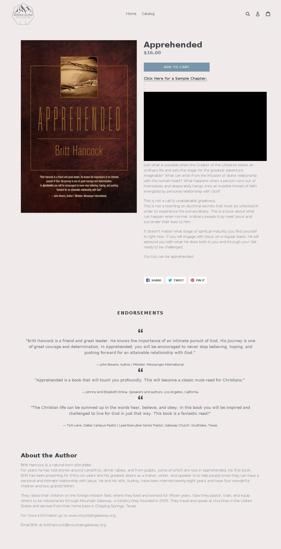 mountaingatewaypublishing.com — Shopify storefront screenshot