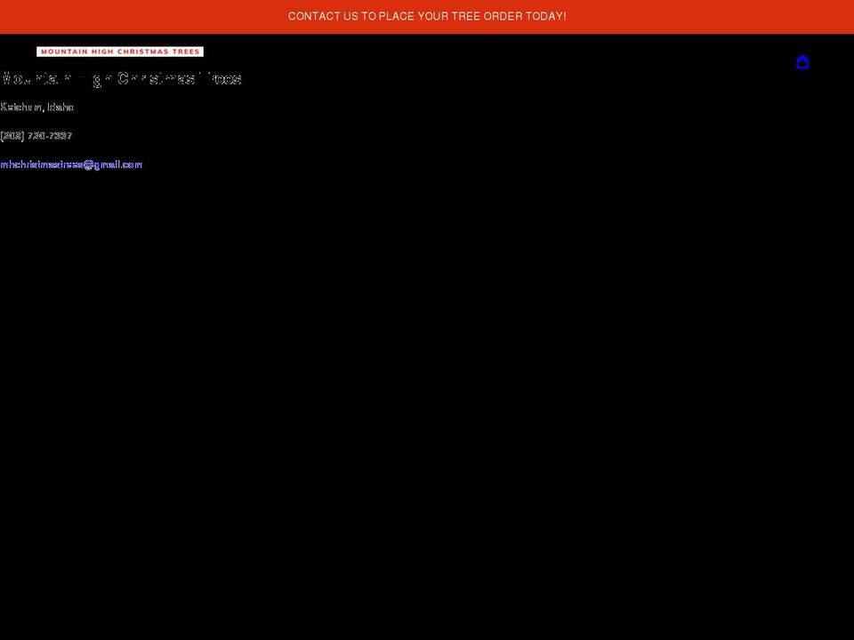 mountainhighchristmastrees.com shopify website screenshot