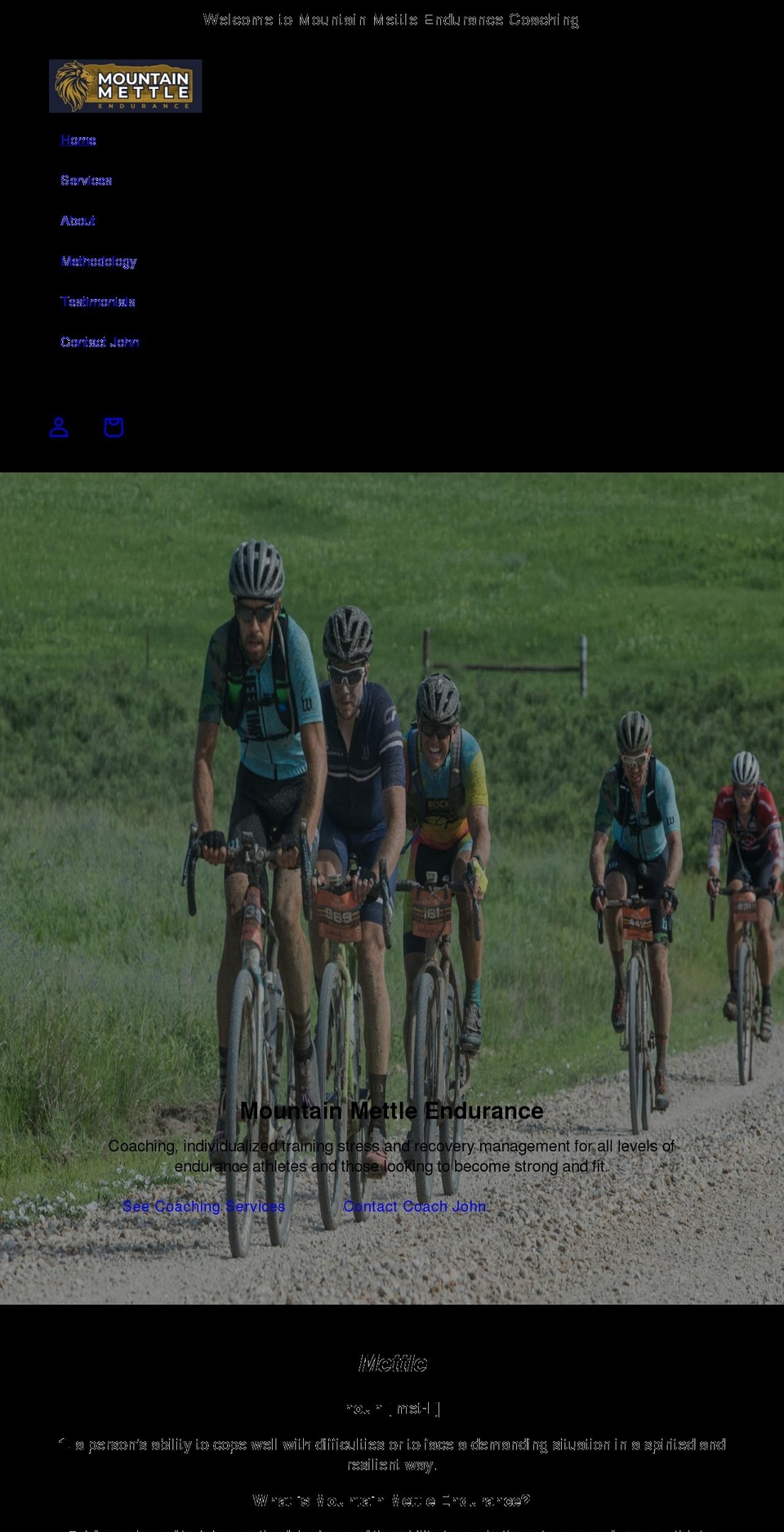 mountainmettle.com shopify website screenshot