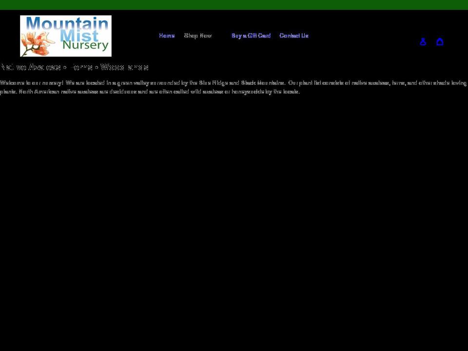 mountainmist-nursery.com shopify website screenshot