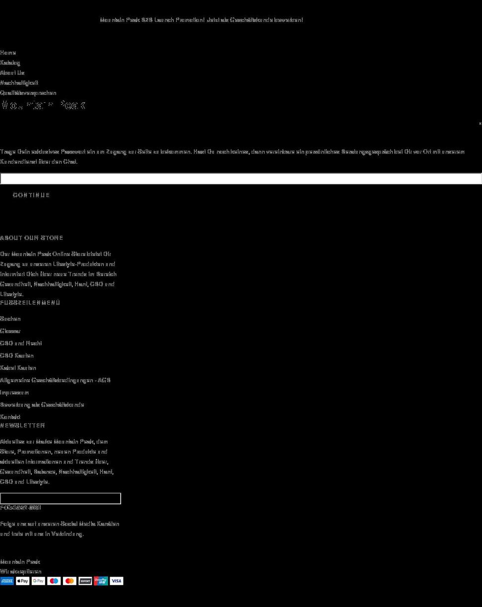mountainpeak.store shopify website screenshot