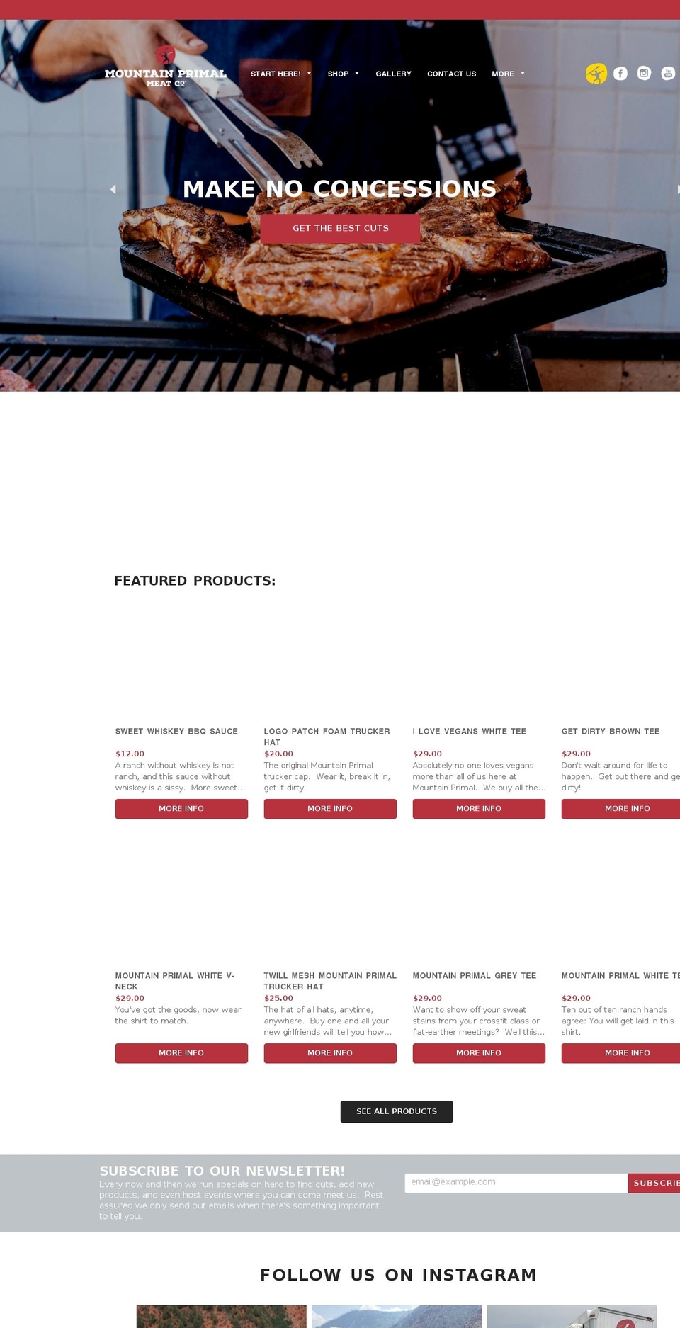 mountainprimal.com shopify website screenshot