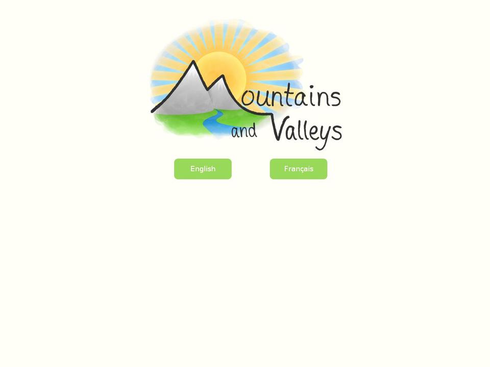 mountainsandvalleys.ca shopify website screenshot