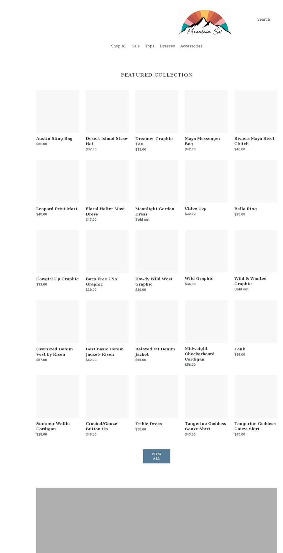 mountainsolshop.com shopify website screenshot