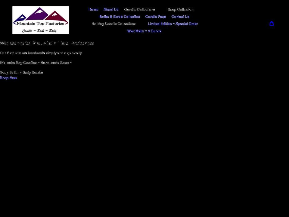 mountaintopfactories.com shopify website screenshot