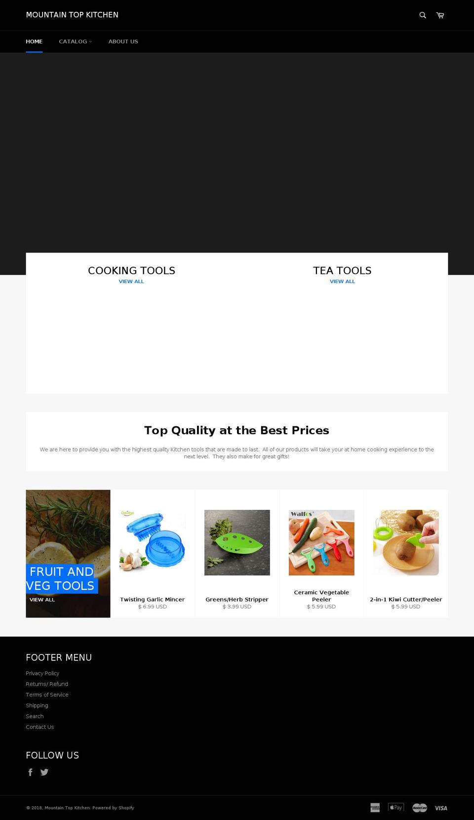 mountaintopkitchen.com — Shopify storefront screenshot