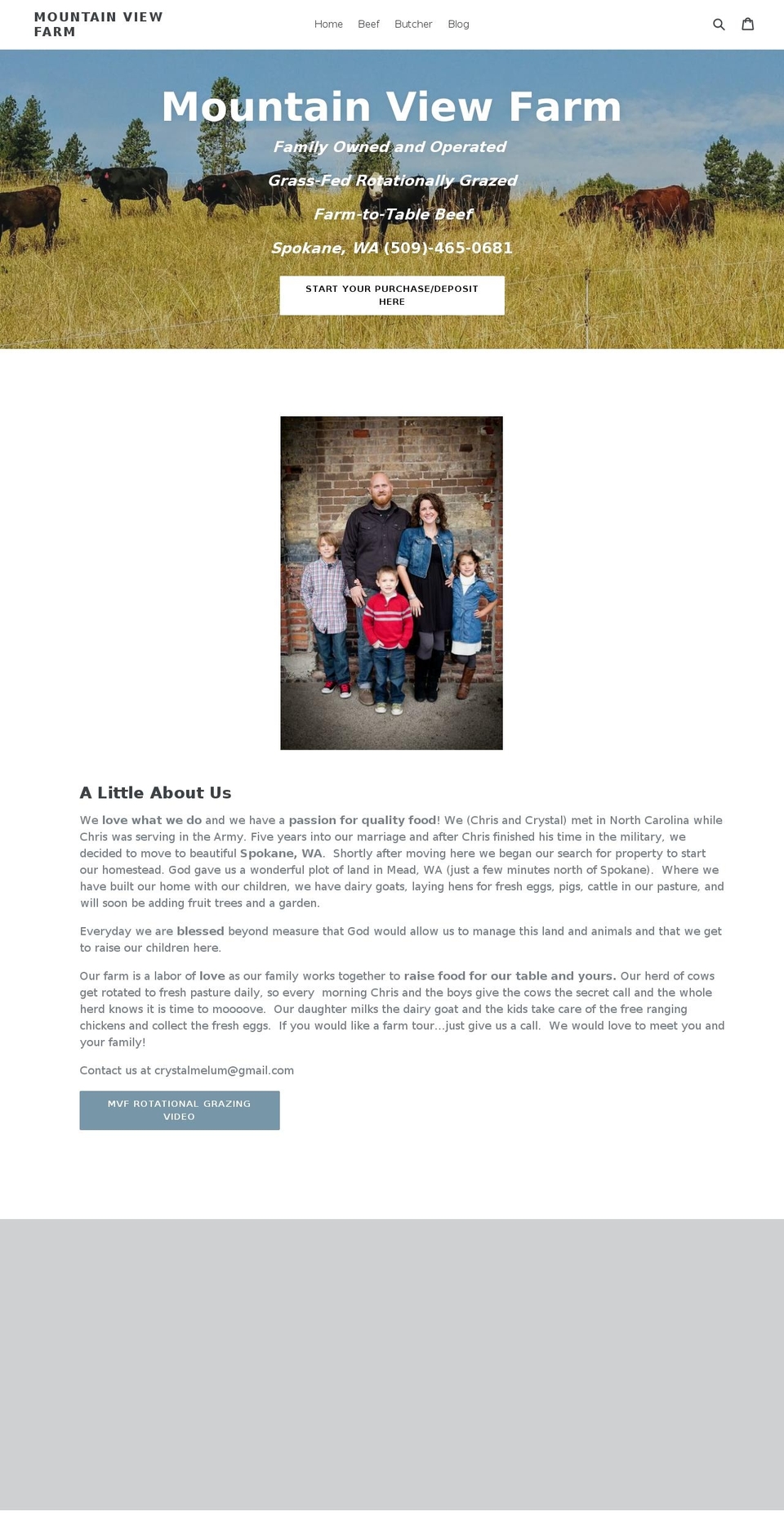 mountainviewfamilyfarm.com — Shopify storefront screenshot