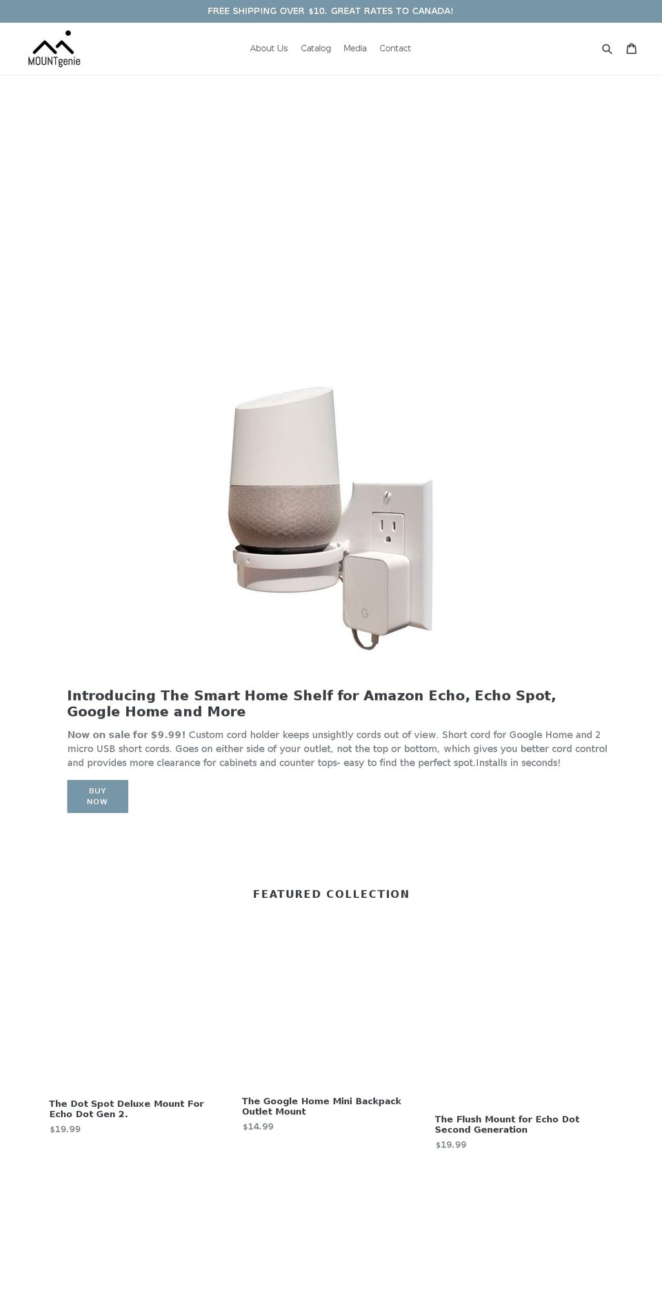 mountgenie.com shopify website screenshot